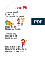 He Bit The Pit: This Is A Peach. It Has A Pit. The Man Bit The Peach