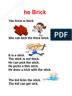 Kick The Brick: It Is A Brick. The Brick Is Thick