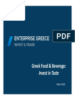 Greek Food & Beverage - Invest in Taste - 032018