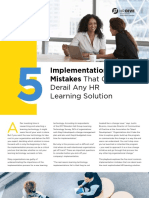 Implementation Mistakes That Can: Derail Any HR Learning Solution