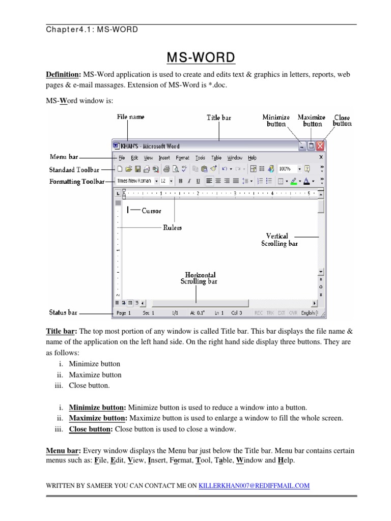 MS-WORD Chapter: Tools & Features | PDF | Button (Computing) | Hyperlink
