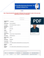 Note: Please Download The Antecedent Verification Form and Submit 2 Copie's of The Same Duly Signed by You at The Time of Verification