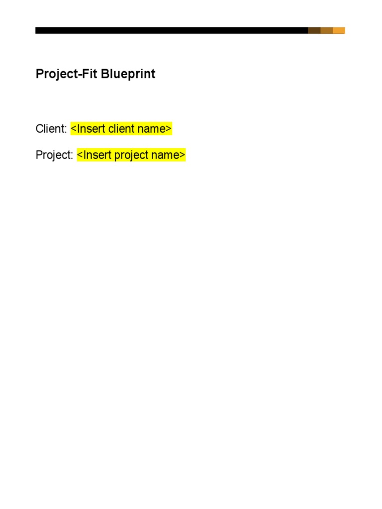Project-Fit Blueprint: Client: Project | PDF | Cloud Computing | Use Case