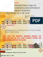 An Act Promoting Ease of Doing Business and Efficient Government Service Delivery Act of 2018