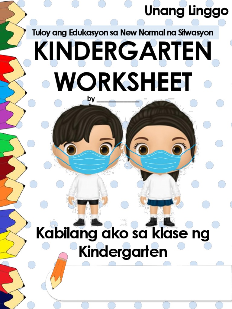 Kinder Worksheet Week 1 (1St Quarter) | Pdf