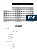 Answer Key: Hints & Solutions (Practice Paper-1)