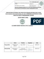 Method of Statement and JSA For Live Line Crosssing in PXI