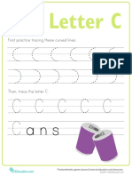 Learn the Letter C with Tracing Worksheets