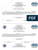 Guisguis National High School: Parents Commitment Form