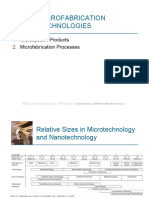 Microfabrication Technologies: Microsystem Products Microfabrication Processes