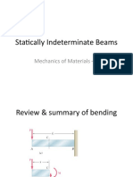 Statically Indeterminate Beams: Mechanics of Materials - 2