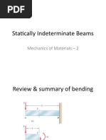 Statically Indeterminate Beams: Mechanics of Materials - 2