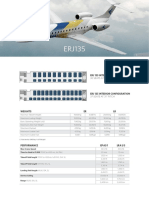 Erj 135 Interior Configuration: 30 Seats at 36" Pitch