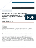 Commission On Human Rights Adopts Resolutions On Situations in Former Yugoslavia, Myanmar, Equatorial Guinea and Rwanda