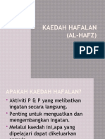 Kaedah Hafalan (Al-Hafz)
