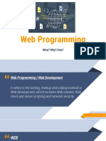 Web Programming: What? Why? How?
