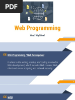 Web Programming: What? Why? How?