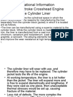 Operational Information The Two Stroke Crosshead Engine The Cylinder Liner