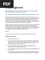 The Springboard Guarantee - AI/Machine Learning Career Track