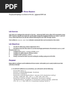 Lab 3: OSPF With Three Routers