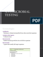 Antimicrobial Testing