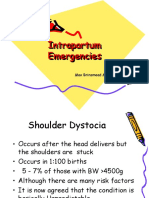 Intrapartum Emergencies