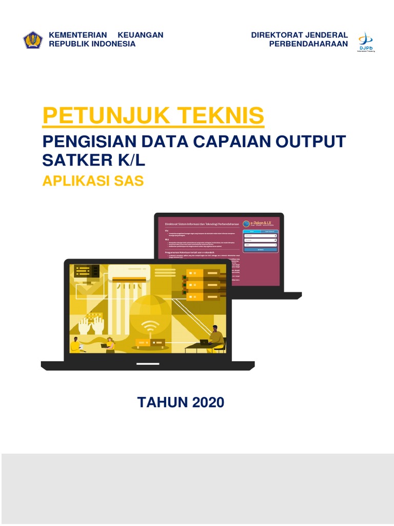 Juknis Pengisian Data Capaian Output Satker 2020 - SAS v1 PDF | PDF