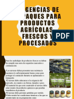 Exigencias de Empaques para Productos Agrícolas, Frescos y Procesados - ROMEL A.M.L.