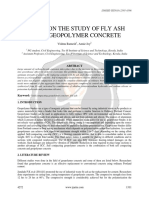 Review On The Study of Fly Ash Based Geopolymer Concrete Ijariie4272