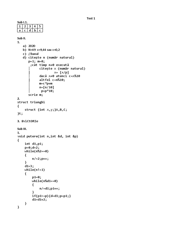 Programming Test Solutions and Algorithms | PDF | C++ | Computer ...