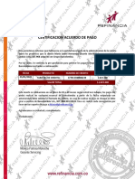 CERTIFICACION ACUERDO DE PAGO BANCOLOMBIA