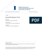 Journal Evaluation Tool