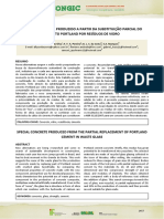 Artigo - Concreto Especial Com Substituição Parcial Do Cimento Por Vidro