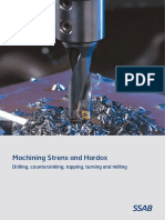 Machining Strenx and Hardox: Drilling, Countersinking, Tapping, Turning and Milling