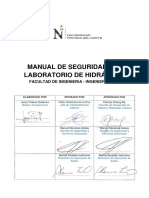Manual de Seguridad del Laboratorio de Hidráulica