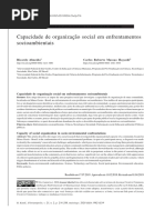 Capacidade de organização social em enfrentamentos socioambientais