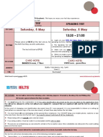 Details, IELTS Academic On 5 May 2018