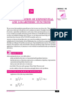 Differentiation of Exponential and Logarithmic Functions