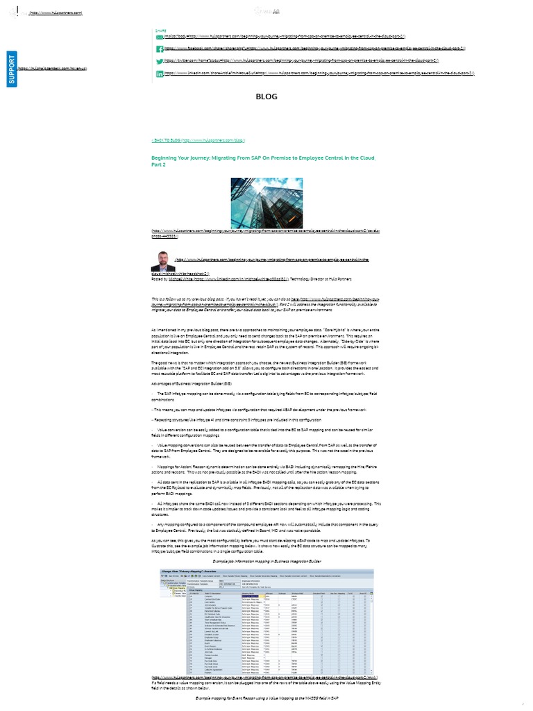SAP to Employee Central Migration Guide | PDF | Comma Separated Values ...