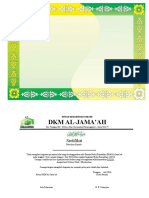 Sertifikat Al-Jamaah Ok PDF