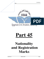 Nationality and Registration Marks: Ministry of Civil Aviation ECAR Part 45 Egyptian Civil Aviation Authority