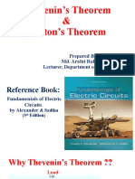 Thevenin's Theorem & Norton's Theorem: Prepared By, Md. Arafat Rahman Lecturer, Department of EEE, RUET