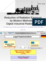 Reduction of Radiation Exposure by Modern Methods of Digital Industrial Radiography
