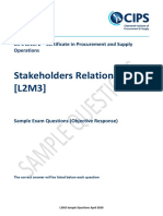 Stakeholders Relationships (L2M3) : CIPS Level 2 - Certificate in Procurement and Supply Operations