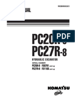 Komatsu PC20R-8, PC27R-8 Hydraulic Excavator Operation & Maintenance Manual - WEBM000201 PDF