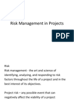 Risk Management in Projects