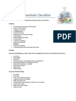 Newborn Essentials Checklist PDF