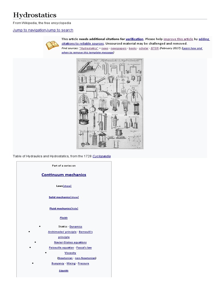 Table of Hydraulics and Hydrostatics | PDF | Fluid Mechanics | Phases ...
