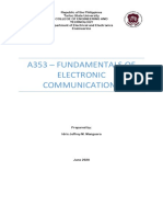 A353 - Fundamentals of Electronic Communications