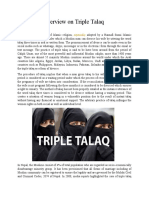 An Overview On Triple Talaq
